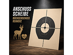 Anschuss Spiegel für Büchsenschuss 100 m Rehherz Target