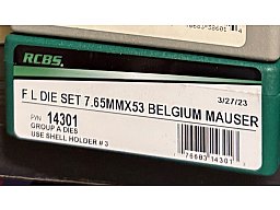 7.65mm x 53 Belgium Mauser Matrizensatz RCBS