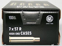 100 Stück NEUE RWS Hülsen 7x57R 7 x 57 R 7MM | NEUE RUAG Wiederladehülsen 100er Packung! #2412700