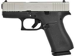 Glock Pistole G43X Silver Slide FS 9mm Luger 3.41″ / 87 mm 10+1, Subcompact Slimline
