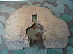 Schutzschild 1. / 2. Weltkrieg für Maxim MG M 1910, ungereinigtes Original