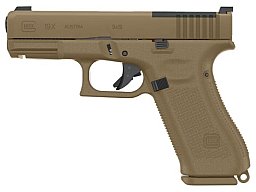Glock Pistole G19X MOS Pistol Set 9 mm Luger 4" / 10,2 cm Coyote, Crossover