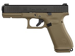 Glock Pistole G17 Gen5 FS FR Coyote 9 mm Luger 4,5" / 11,4 cm, Standard