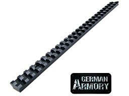 Picatinnyrail Picatinnyschiene Phalanx extra lang für eigene Projekte unten glatt 25-Slots