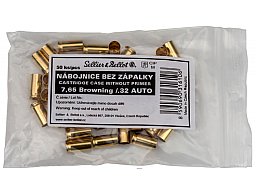 50 Stück S&B Sellier&Bellot Wiederladehülsen S+B 7,65 Browning .32 Auto | Boxer ohne Zündhütchen