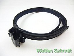 Schwarzer Gürtel mit Holster für Glock Pistolen. Guter Zustand!!!