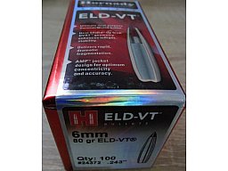 Geschosse Hornady 6mm / .243 80gr ELD-VT