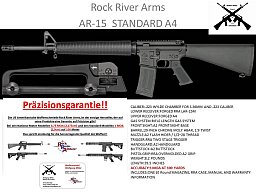 Rock River Arms AR 15 A4 Standard .223Rem. Colt M16 Schmeisser, OA Neu