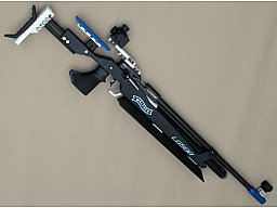 PRESSLUFTGEWEHR WALTHER LG500 BLACKTEC - NEU - MIT AUFLAGEPLATTE UND VISIER-RÜCKVERLAGERUNG