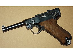 ZIVILE WK2 Luger P08 "Mauser-Banner 1942" im Kal. 9x19 -TIP TOP-