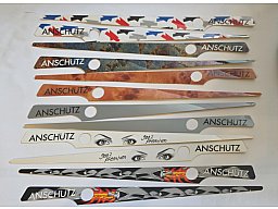 1.7 008086, 12 Stück ANSCHÜTZ, Aufkleberset Aufkleber für Alu Schaft
