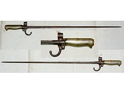 französisches Lebel Bajonett, rostig