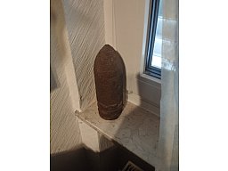 Bodenfund 7,5 cm Geschoßkopf PAK