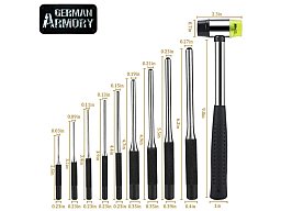 AR15 10 teiliges Rollstift Treiber Set mit Hammer Roll Pin Punch Kit BüMa M16 Büchsenmacherwerkzeug