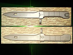 === Gummi/Trainings-Kampfmesser/Bajonett wie Kalaschnikow Seitengewehr AK74 AK100-er Serie ===