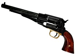 Remington 1858, Perkussionsrevolver, Schwarz, Replik