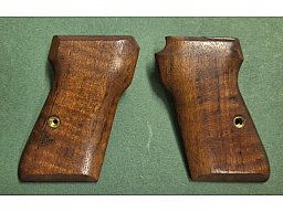 Holzgriffschalen Nussbaum glatt für Walther PP 7,65mm. Neuwertig