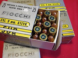 Munition 9mm Steyr 9x23 Steyr Fiocchi 135 Patronen