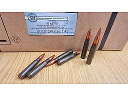 8x57/155 IS rumänische Surplus Munition Stahlhülse 400 Stk. #