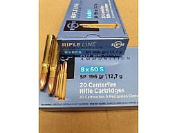 8x60 S/196 grs. Teilmantel PPU 20 stk. A-474