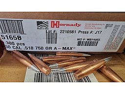 .50-510/750grs A-Max Geschosse Hornady 20 Stk. No.5165#