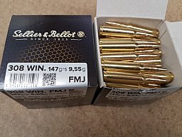 .308/147Win FMJ S&B Patronen 350 Stk.