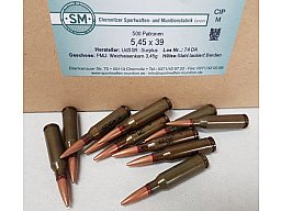 5,45x39 russ. Surplus Munition, Stahlhülse 500 Stk.