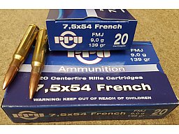 7,5x54 French/ MAS /139grs FMJ PPU 20 Stk. A-691 #