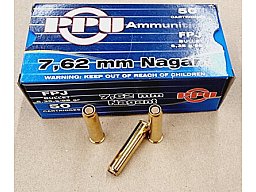 7,62 Nagant/98grs A-470 PPU FPJ 50 Stk.