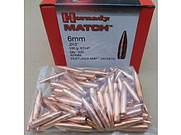 6mm.243/105 grs HPBT Hornady Match 100 stk No. 24585 #