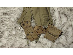 ORIGINAL US ARMY PISTOLEN KOPPEL MAGAZIN TASCHE ERSTE HILFE TASCHE 1918 UND GARMASCHEN