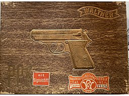 Walther PPK ZM Karton mit Putzdose