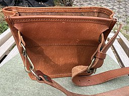 Ledertasche für Schrotpatronen, Hüfttasche