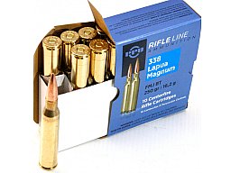 10 Schuss / 10 Patronen PPU .338 LAPUA MAGNUM 250gr 16,2g Vollmantel FMJ BT Munition PrviPartizan !