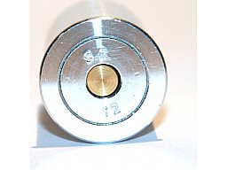 Pufferpatronen Aluminium mit FEDER FLINTE | Messingplättchen > lange Lebensdauer! CAL 12/16/20/28