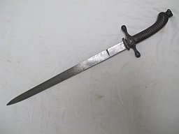 Kaiserreich Marine Applikanten Seitengewehr Dolch Degen mit Krone, Kriegsfertigung in Eisen