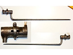 Tüllenbajonett, 40.8 cm lange Dreikantklinge