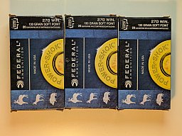 .270 Winchester Federal Power-Shok 130 grains Soft Point 55 Stück