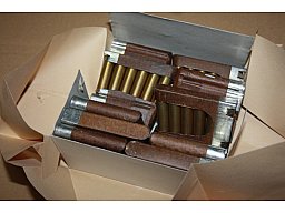 60 St. orig. Schweizer Patronen Kal. 7,5x54,5 "GP90/23" OVP auf Laderahmen -GELEGENHEIT-