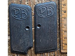 Original Beretta Griffschalen (Mod. 1915/19 / 1922) – Vintage Blech mit PB-Logo & Schrauben