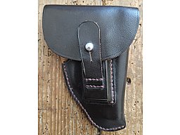 Original Leder-Dienstholster für Walther TPH / 6,35mm – Rarität mit Magazinfach!