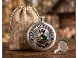 Edelstahl-Taschenflachmann „Der keckste Keiler“ – Exklusives Design
