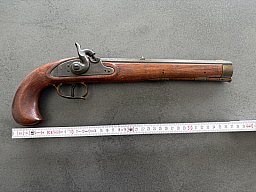 Vorderlader Pistole, Perkussion , Schwarzpulver Pistole , cal.45