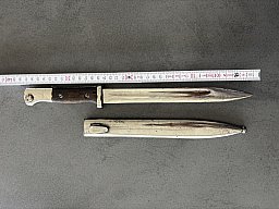 Bajonett K98 , 84/98 , Chrom , vernickelt