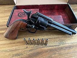 Umarex Colt SAA CO2 Revolver Kaliber 4,5mm Diabolo mit Holzgriffschalen
