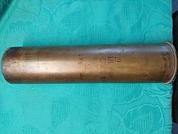 Russische 7,62 cm Hülse