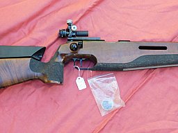 Anschütz 1813 KK Kal. 22 Lr, mit Diopter verstellbare Iris und verstellbares Ringkorn
