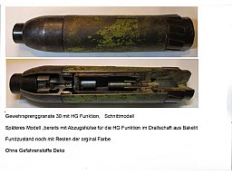 Gewehr Sprenggranate 30 mit HG Funktion,,, Schnittmodell,,,,Deko