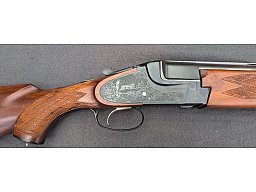 Brno Brünner Bockflinte Super-Mod. 571.1, Kal. 12/70 mit Seitenschloss, Ejektor