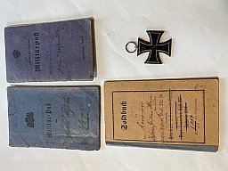 Dt.Reich Bayern Infantrie Artillerie Soldbuch & Wehrpass & Orden EK2 No Bajonett G98